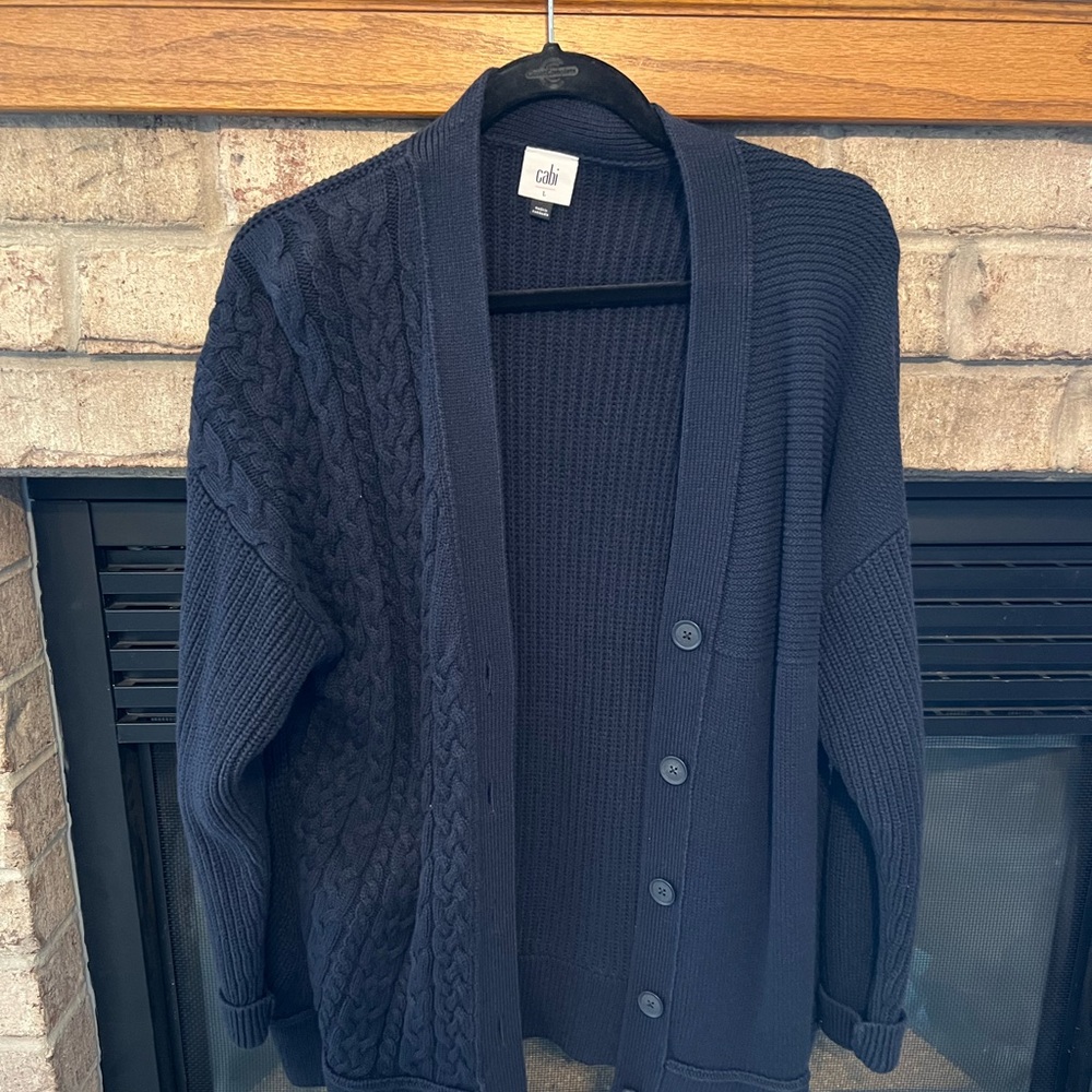 CAbi Navy Women's Cardigan Sweater